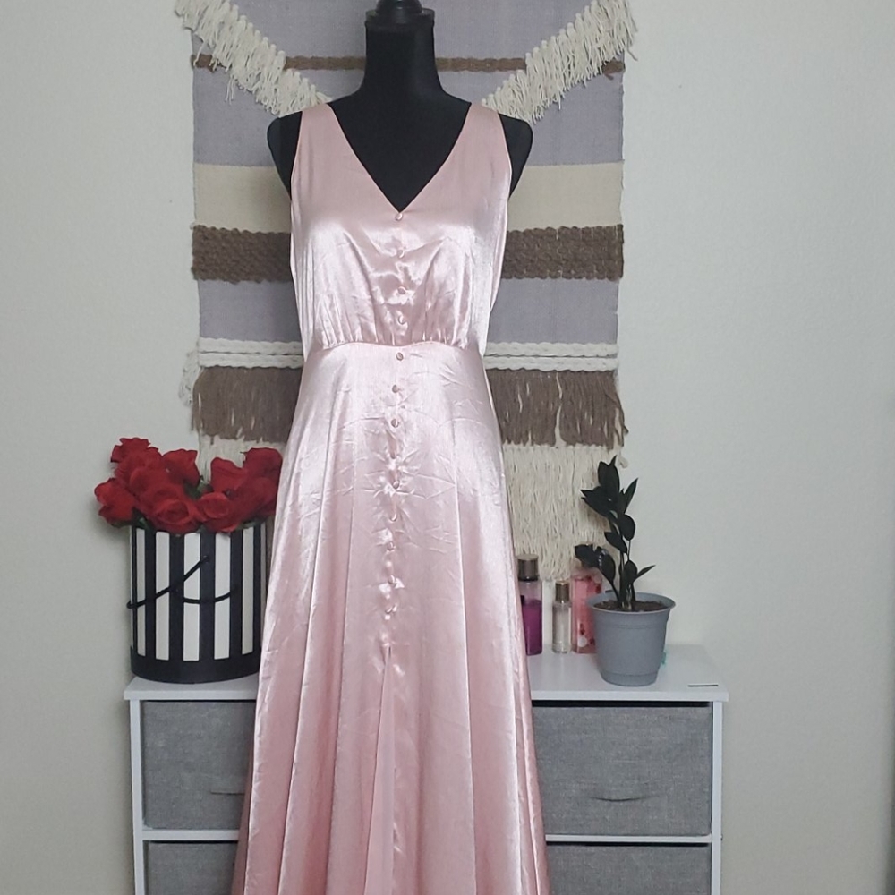 Metalic pink dress
